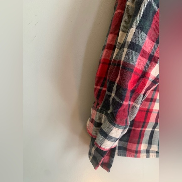 Jones new York sport vtg plaid zip up jacket coat fall size large? - Picture 3 of 6